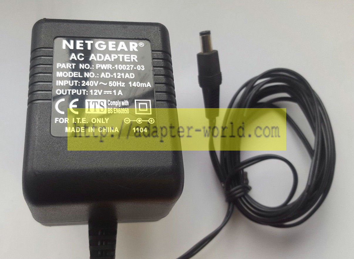 *Brand NEW*NETGEAR DV-1280-3UK 12V 1A AC ADAPTER POWER SUPPLY - Click Image to Close